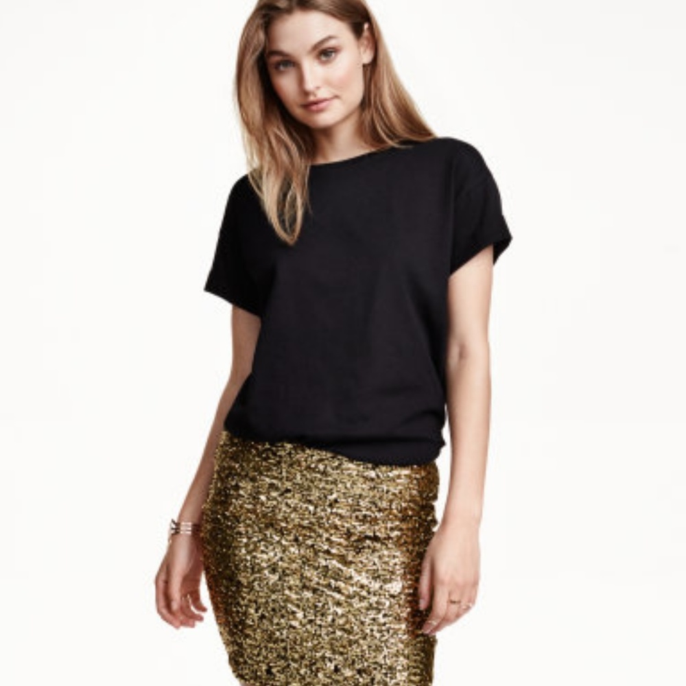 H&M Sequin Mini Skirt